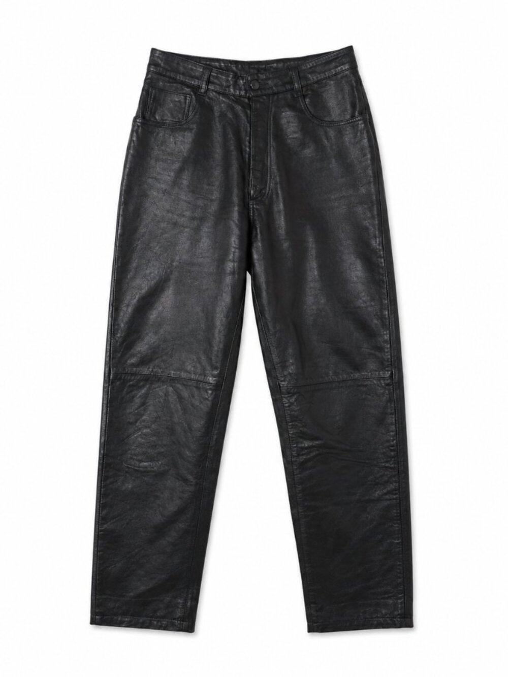 Vintage Leather Biker Pants, Real Leather, Motorcycle Chic